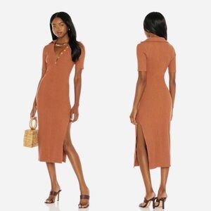 House of Harlow 1960 Terracotta Midi Dress Size S worn once. All seasons dress